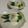 なつきばぁば's cooksnap of when they made オクラのヨーグルトマヨネーズ.