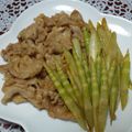 うまうま・らぶ's cooksnap of when they made 姫たけのこと豚肉の味噌焼き.