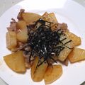 おこじょ1027's cooksnap of when they made 大葉にんにく醤油で長いも＆豚炒め.
