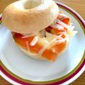 ヒロ♡るるる's cooksnap of when they made 簡単！スモークサーモンのベーグルサンド.