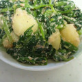 とひと's cooksnap of when they made **ほうれん草★じゃがいもタラコ炒め**.