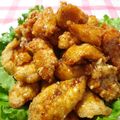 HappyKoron's cooksnap of when they made 鶏ささみ甘辛タレのｶﾘｶﾘ唐揚げ＊.