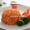 weeeek39's cooksnap of when they made ちくわ入りケチャップライス！.