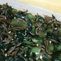 ユキキン's cooksnap of when they made ご飯のお供♪じゃこと大根の葉☆佃煮風炒め.