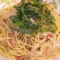 choco♪k's cooksnap of when they made 塩もみ大根とツナの梅肉和えパスタ.