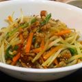 maiharunao's cooksnap of when they made ニラとさつま揚げの炒め物＊給食メニュー＊.
