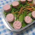 みるく✳︎ここあ's cooksnap of when they made お弁当に…渦巻き魚肉ソーセージの切り方.