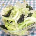 chokomi513's cooksnap of when they made クレイジーソルト×韓国海苔のレタスサラダ.