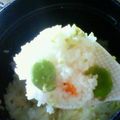 桃がいいなあ。's cooksnap of when they made 土鍋そらまめごはんとおまけのスープ.