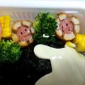 zakkiiM's cooksnap of when they made 顔ウインナー☆竹輪IN*お弁当に*.