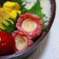 ｕｕｕ's cooksnap of when they made ＊　ビアハムのクルクルお花　キャラ弁　＊.