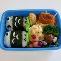 ぼぅとのんちゃん's cooksnap of when they made 俵型おにぎりでこいのぼり☆キャラ弁.