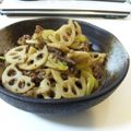 ♥おしりちゃん♥'s cooksnap of when they made レンコンと牛肉の辛みそ炒め.