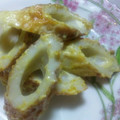 hpyhpy's cooksnap of when they made ちくわのオイマヨ・カレー粉炒め.