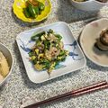 yesmama's cooksnap of when they made 菜の花と豚肉の卵炒め.