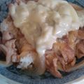 ☆こころはな☆'s cooksnap of when they made ランチに簡単★豚チーズ丼.