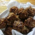 sazae633's cooksnap of when they made こんにゃくのから揚げ.