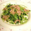 ひとひとの素's cooksnap of when they made ♪豆苗とベーコンのガーリックバター炒め♪.