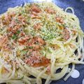 ゆうこ26's cooksnap of when they made ♡休日ランチ②簡単サーモンクリームパスタ.