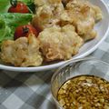 ぴーぽーバーバ's cooksnap of when they made 鶏のから揚げ＊ピリ辛中華風（油淋鶏）.