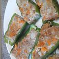 ☆べべ☆'s cooksnap of when they made 豆腐でちょっとヘルシー◎ピーマンの肉詰め.