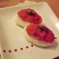 ルリナ's cooksnap of when they made 節約♡鮪のアラでにぎり寿司.