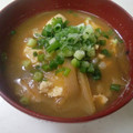 ぱりぱりいちご's cooksnap of when they made やさしい～❤大根の皮でお味噌汁.