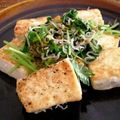 cafe0305's cooksnap of when they made こんがり★豆腐としらすのナンプラー炒め.