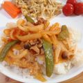 Nekozame's cooksnap of when they made ケチャップ炒めどんぶり.