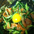 けろり0523's cooksnap of when they made きゅうりと楽しむ♪旨々かつおのユッケ.