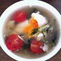 下町ゆっこ's cooksnap of when they made ✿水菜とプチトマトのさっぱりスープ✿.