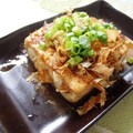 えれぼん's cooksnap of when they made 焼き豆腐を醤油とわさびで。.