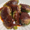 ベルちゃんパンケーキ's cooksnap of when they made ピーマンの肉詰め.