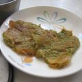 ちーたのかぁちゃん's cooksnap of when they made そら豆のじゃがいもおやき.