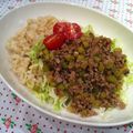 lacocina's cooksnap of when they made にんにくの芽とひき肉の炒めもの.