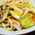 嶋村柚子's cooksnap of when they made 焼きうどん.