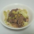 ぬけぬけがらがら's cooksnap of when they made 牛肉とキャベツのごま味噌炒め.