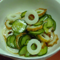 花いちもん's cooksnap of when they made ちくわときゅうりのわさび醤油合え.