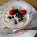 チヒナコ's cooksnap of when they made ３分完成♪苺の豆乳デザート♪.