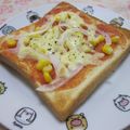 さったんママ's cooksnap of when they made 簡単☆ぱぱっと　ピザ風トースト.