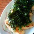 桃がいいなあ。's cooksnap of when they made 簡単✿お揚げとふのりのゆず胡椒おろし✿.