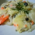 ししまるまるこ's cooksnap of when they made じゃがいもとｽﾓｰｸｻｰﾓﾝのクリーム煮.