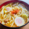 kinniko's cooksnap of when they made カレーの残りでリメイク★和風カレーうどん.
