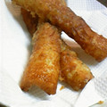 若鬼嫁あきちゃん's cooksnap of when they made **ちくわの磯辺揚げ**.