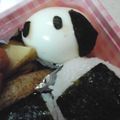 カボリン's cooksnap of when they made ゆで卵でスヌーピー☆キャラ弁おかず.