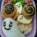 ぴろもこ's cooksnap of when they made キャラ弁　簡単　おかず　かたつむりデコ♪.