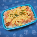 shaanti's cooksnap of when they made のっけるだけ～鮭弁♪次男弁当④.