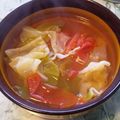 元's cooksnap of when they made ヘルシー☆糸寒天とトマトのスープ.