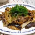 ともこキッチン's cooksnap of when they made 豚肉と葱と椎茸の焼肉のタレ生姜コチュ炒め.