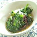 misa-king's cooksnap of when they made 香りを味わう♪♪春菊とわかめの煮びたし.